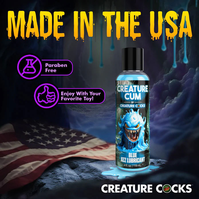 Creature Cum Blue Water-Based Lubricant – Blue – 4oz