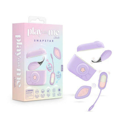 Blush Snapstar Vibrator Set with Wireless Remote – Purple