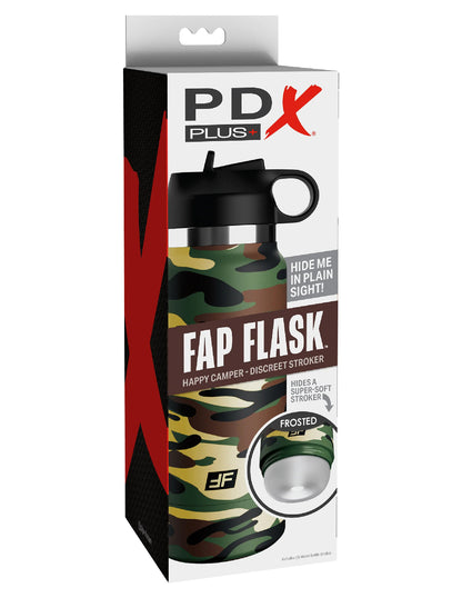 Pipedream Fap Flask Happy Camper Stroker – Green