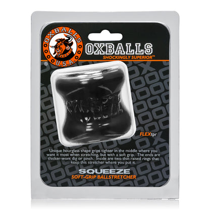 Oxballs Squeeze Soft-Grip Ballstretcher – Black