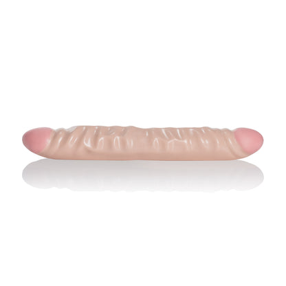 CalExotics Ivory 12 Inches Veined Double Dong – Beige