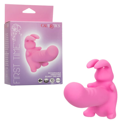 CalExotics First Time Rechargeable Vibrating Bunny Dreams Massager - Pink
