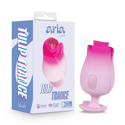 Blush Aria Tulip Trance Massager – Pink – 10 Sensual Sucking & Tongue-Fluttering Sensations