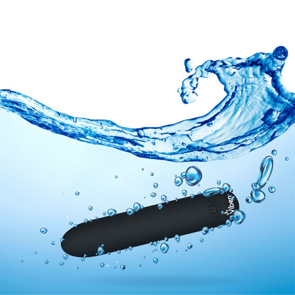 Viben Bombshell Flexible Bullet - Black - 20 Function Waterproof Vibrator