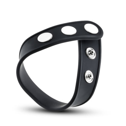 Performance Vs5 Silicone 3-Snap Cock Strap - Black