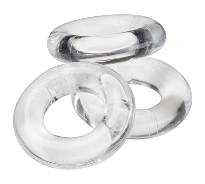 Cloud 9 Novelties Super Stretch Beaded Stay Hard Ring Combo - Clear