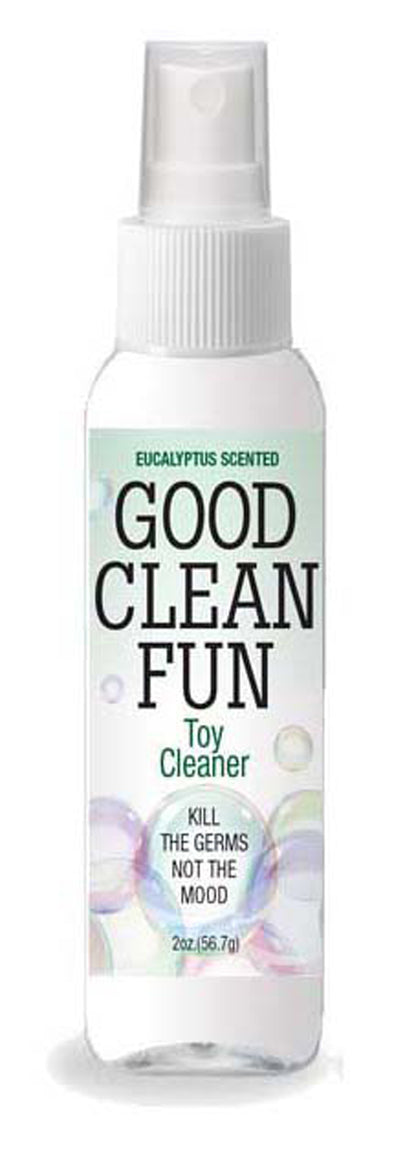 Good Clean Fun Toy Cleaner - Eucalyptus - 2 Fl Oz - Disinfectant for Personal Pleasure Toys