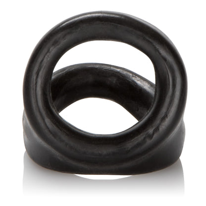 CalExotics Colt Snug Tugger Dual Enhancer Ring with Scrotum Support - Black