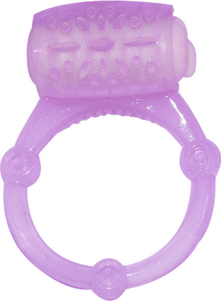 Humm Dinger Vibrating Penis Ring Clitoral Stimulator – Purple