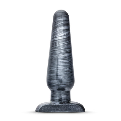 Blush Jet Large Plug – Tapered Anal Plug for Experienced Users – Carbon Metallic Black
