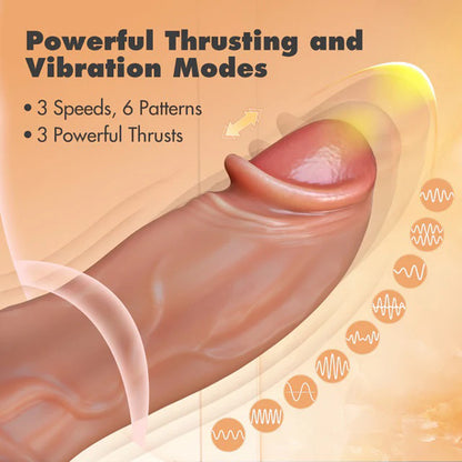 Dr. Skin Dr. Brody Vibrating Dildo with Remote Control – Beige