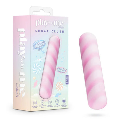 Blush Play With Me Sugar Crush Vibrating Toy - Pink - 10 Vibration Modes