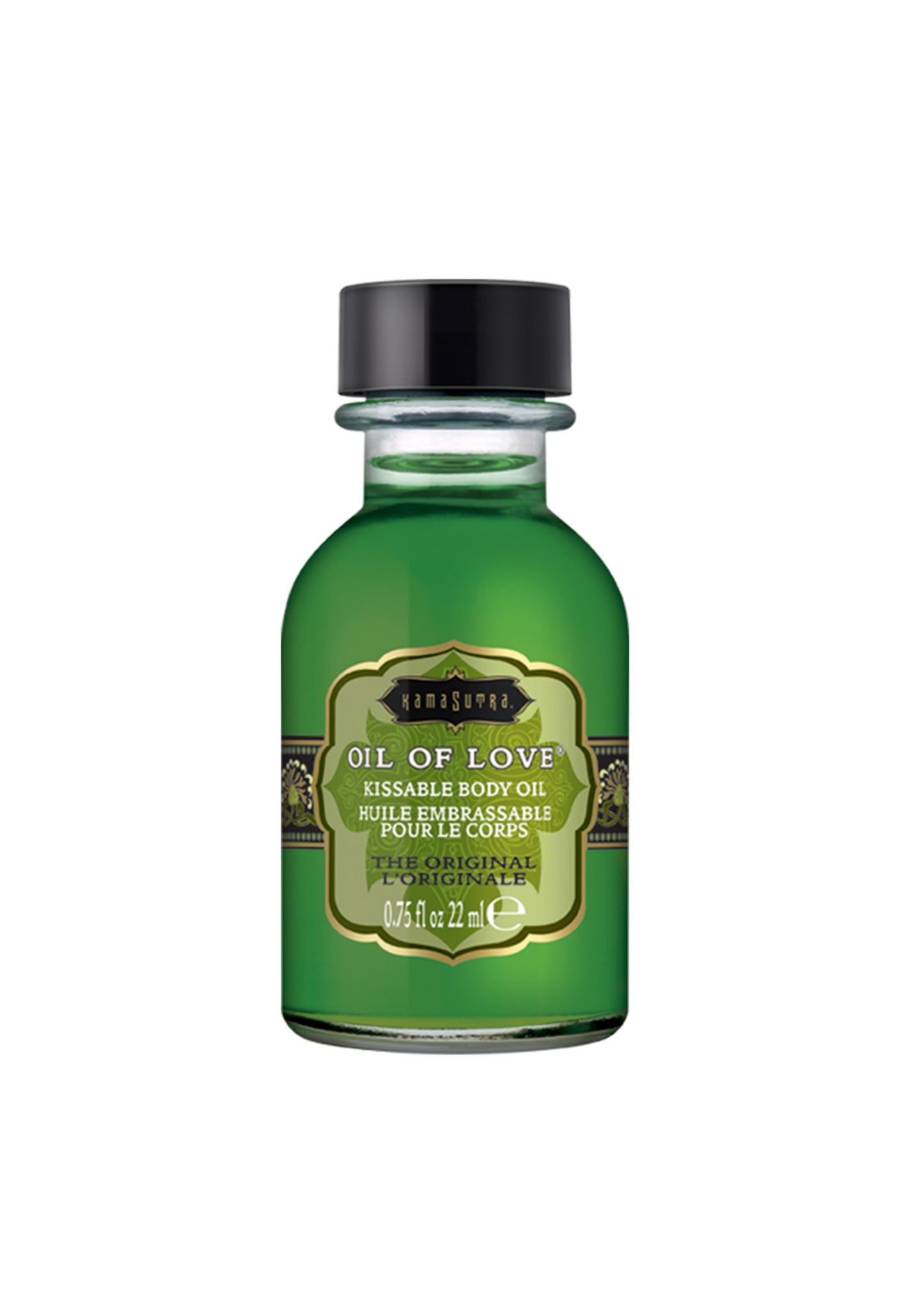 Kama Sutra Oil of Love - Kissable Foreplay Oil - 0.75 Fl. Oz. / 22 ml - Original Scent