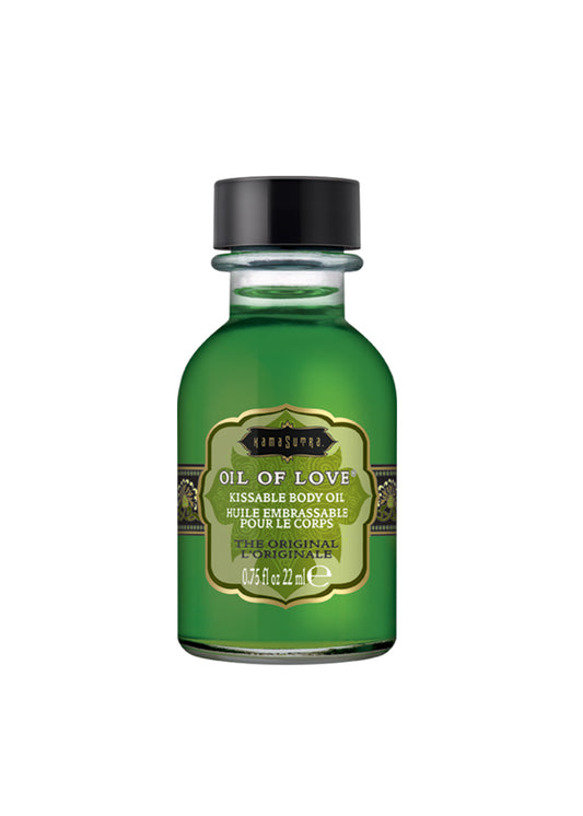 Kama Sutra Oil of Love - Kissable Foreplay Oil - 0.75 Fl. Oz. / 22 ml - Original Scent