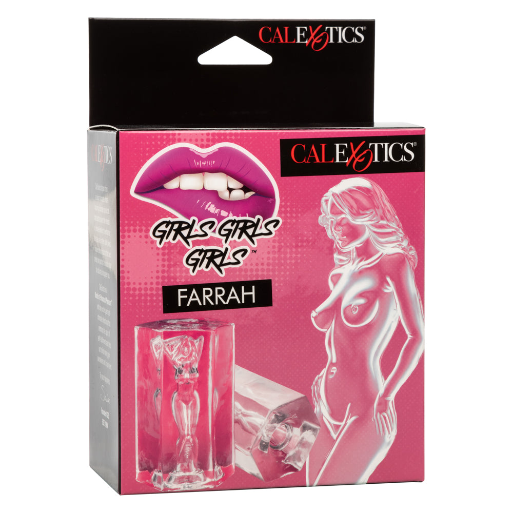 CalExotics Girls Girls Girls Farrah Masturbator – Clear, Soft and Stretchy Design