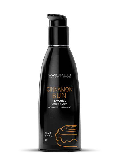 Wicked Aqua Cinnamon Bun Flavored Water Based Intimate Lubricant – 2 Fl. Oz.