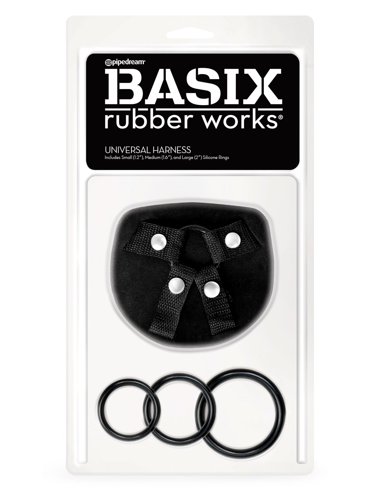 Pipedream Basix Universal Harness for Strap-On Play – Black