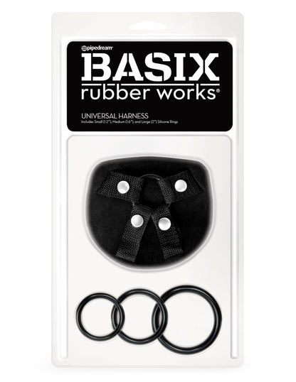 Pipedream Basix Universal Harness for Strap-On Play – Black