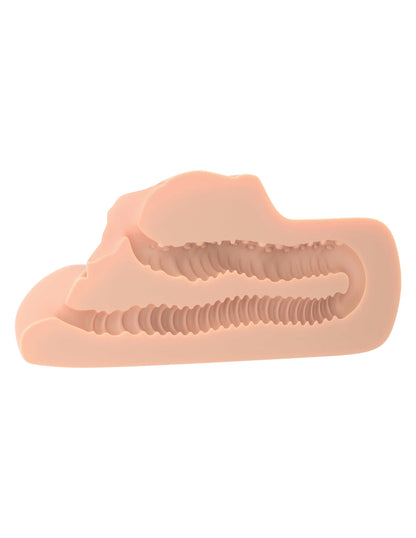 Pipedream Perfect Pussy Double Stroker – Realistic Pocket Stroker – Beige