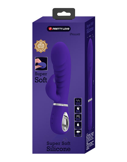 Pretty Love Super Soft Rabbit Silicone Vibrator – Purple