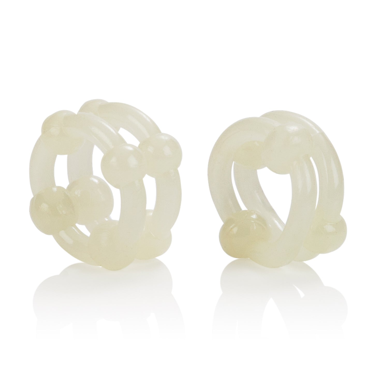 CalExotics Island Rings Double Stacker – Glow-in-the-Dark Erection Enhancer