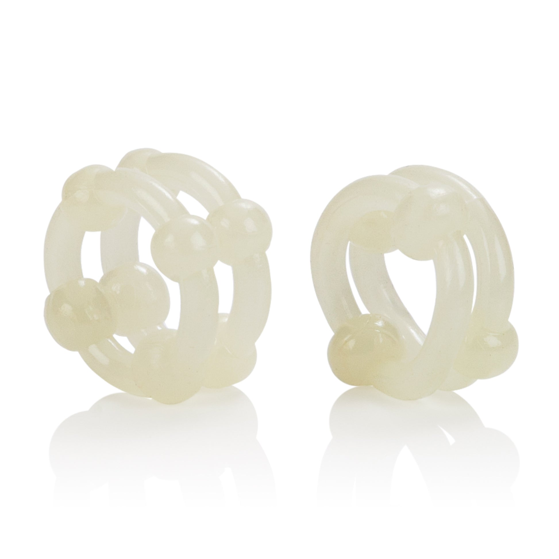 CalExotics Island Rings Double Stacker – Glow-in-the-Dark Erection Enhancer