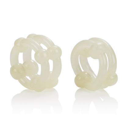 CalExotics Island Rings Double Stacker – Glow-in-the-Dark Erection Enhancer