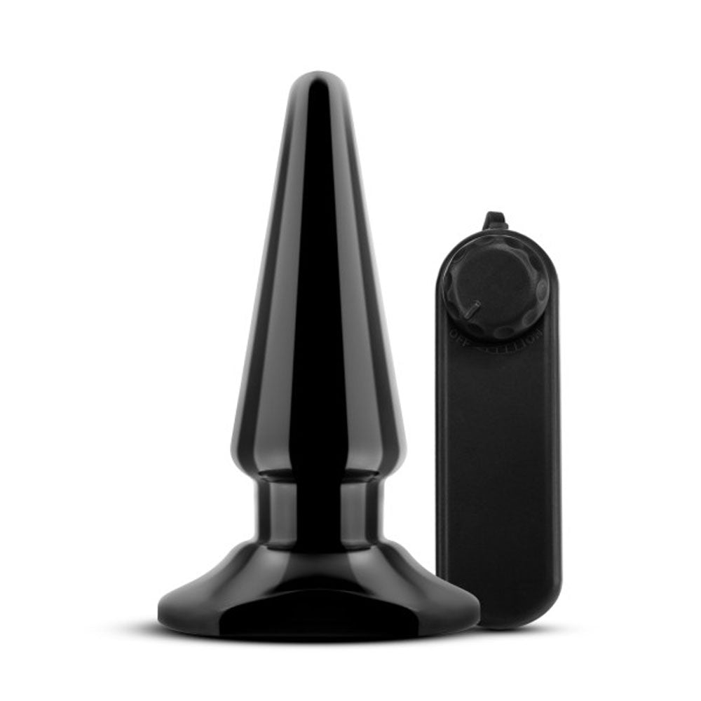 Anal Adventures Vibrating Anal Pleaser - Multi-Speed - Black
