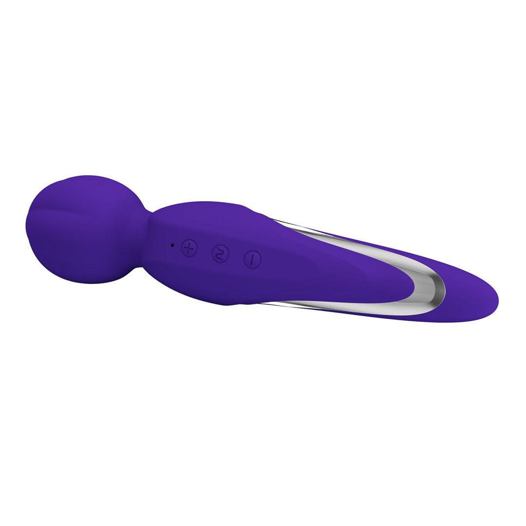 Pretty Love Walter Super Soft Silicone Wand - Purple - Multi-Function Vibrator