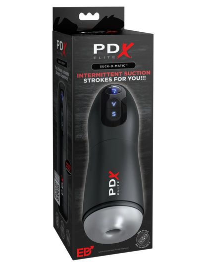 Pipedream PDX ELITE SUCK-O-MATIC Stroker with Suction and Vibration - Black
