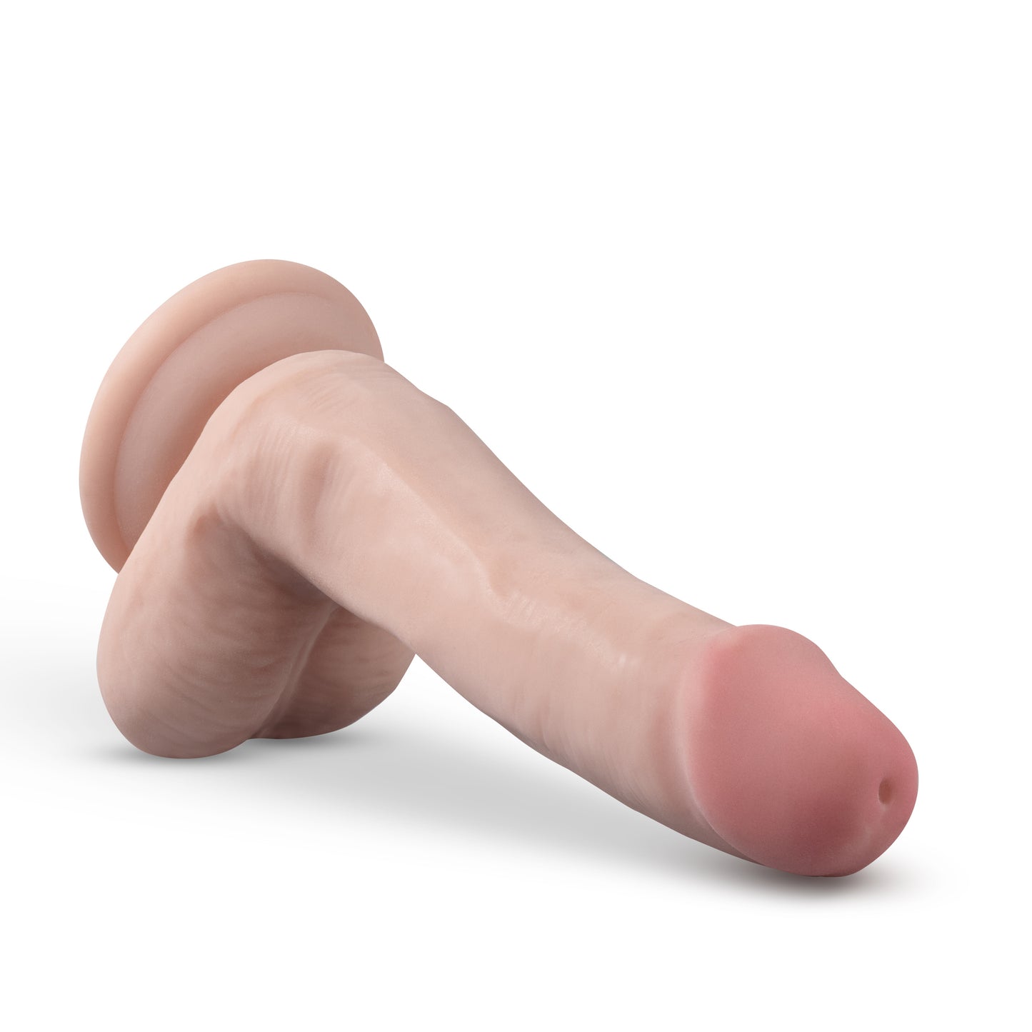Dr. Skin Plus 6 Inch Posable Dildo with Balls - Vanilla