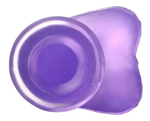 Jelly Love 9" Dildo - Realistic Curved Design with Suction Base - Purple