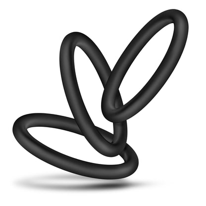 Blush Performance Vs3 Pure Premium Silicone Cockrings – Large – Black
