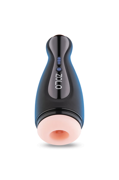 Zolo Blowpin Male Stroker with Suction and Vibration – Black