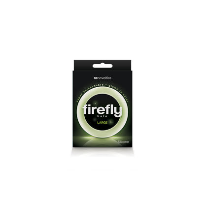 Firefly Halo Large Glow-in-the-Dark Cock Ring - Clear