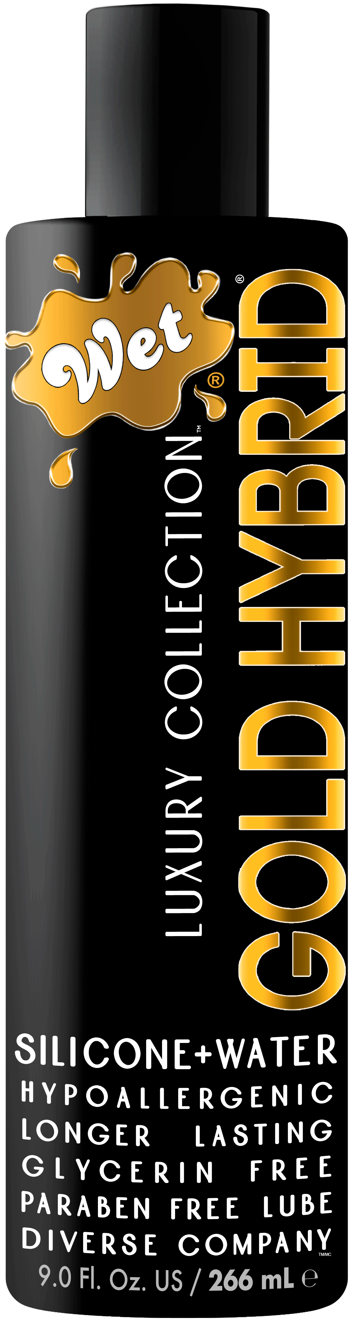 Wet Gold Hybrid Water Silicone Blend Personal Lubricant - 9 Fl. Oz.