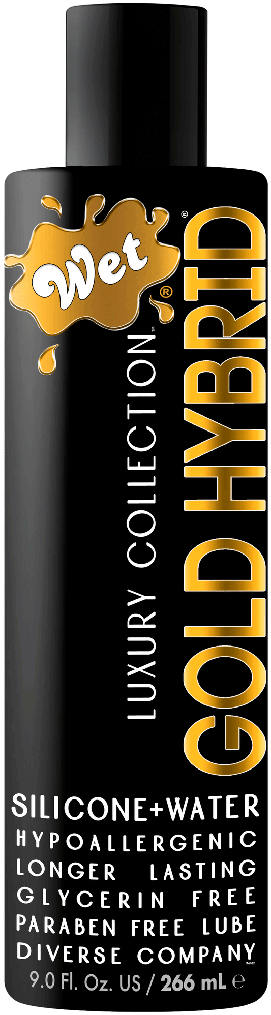 Wet Gold Hybrid Water Silicone Blend Personal Lubricant - 9 Fl. Oz.