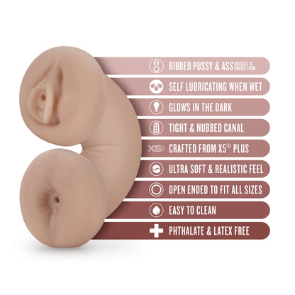 Enlust Tasha Soft and Wet Glow in the Dark Stroker – Beige