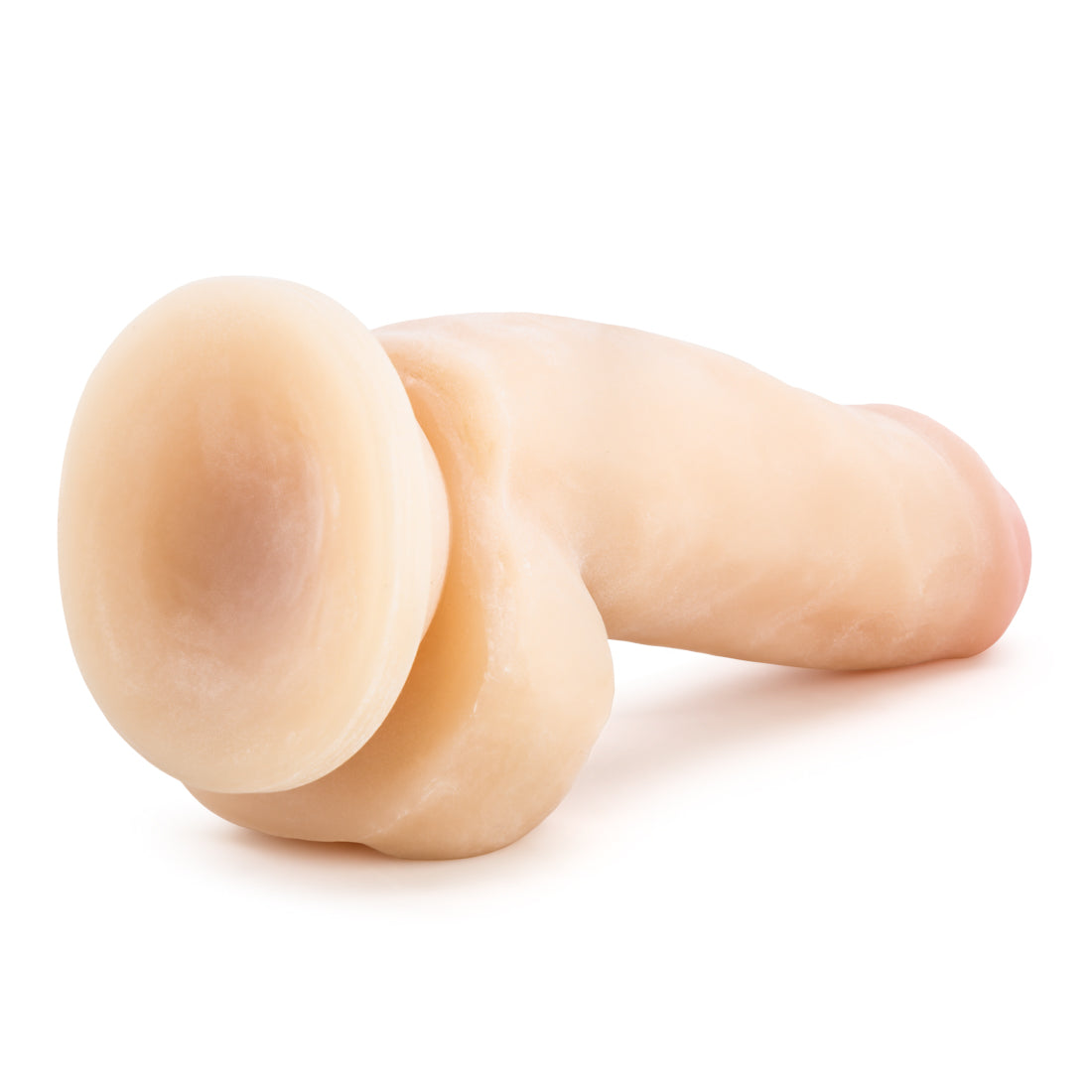 Blush Au Naturel 7 Inch Sensa Feel Fat Boy Dildo - Beige