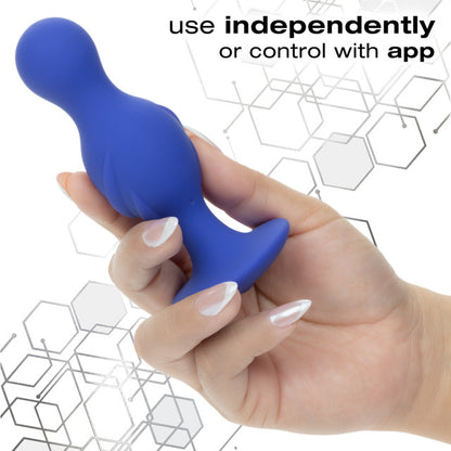 CalExotics Connect Advanced Vibrating Probe, Body-Safe Silicone, Purple