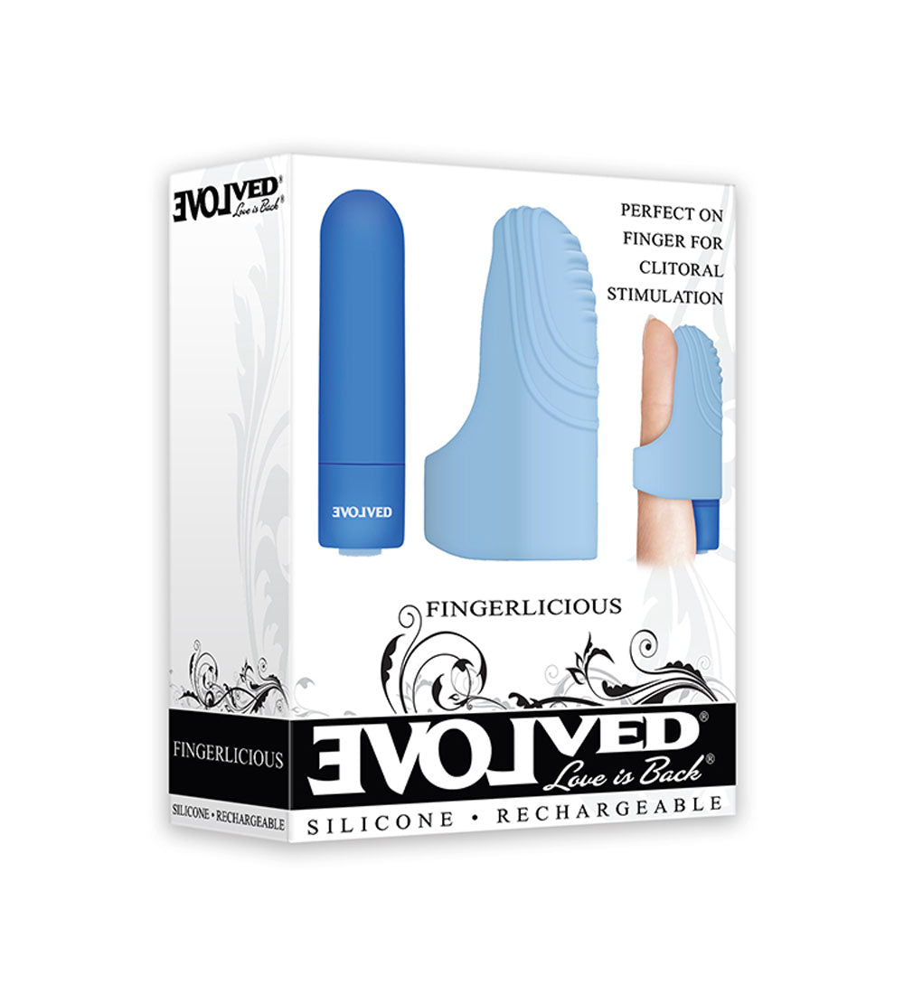 Evolved Novelties Fingerlicious Vibrating Ring - Blue