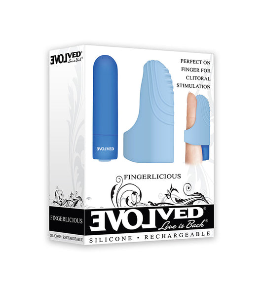 Evolved Novelties Fingerlicious Vibrating Ring - Blue