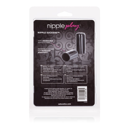 CalExotics Nipple Play Nipple Suckers – Black – Gentle Suction Teasers