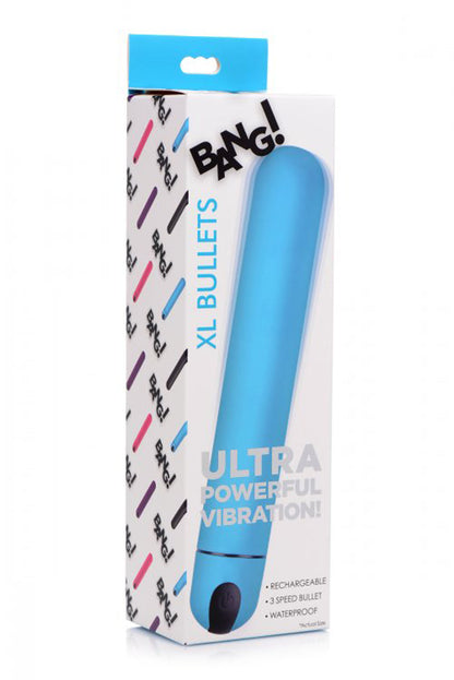 Bang XL Bullet Vibrator - Blue - Multi-Function Waterproof Rechargeable