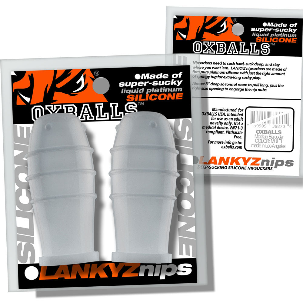 Lankyz Silicone Nipsuckers - Suction Device - Clear