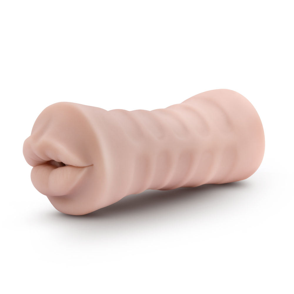 Blush Angie Vibrating Stroker for Men - Beige