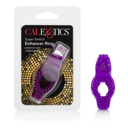 CalExotics Super Stretch Style D Erection Enhancement Ring with Ticklers - Purple