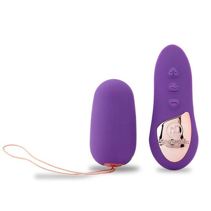 Nu Sensuelle Remote Control Petite Egg - Purple - Ergonomic Vibrator with 15 Vibrations