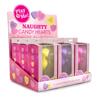 Blush Naughty Candy Hearts - Assorted Colors Anal Toys - 9 Pieces