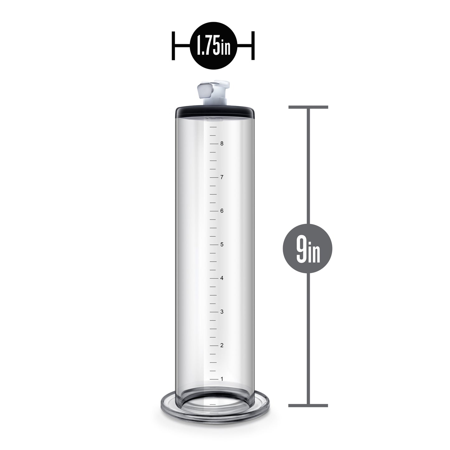 Blush Performance 9 Inch Penis Pump Cylinder - Clear